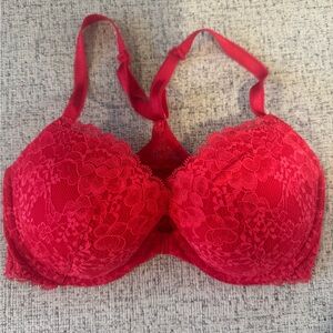 Victoria's Secret Vibrant Red Lace Bra